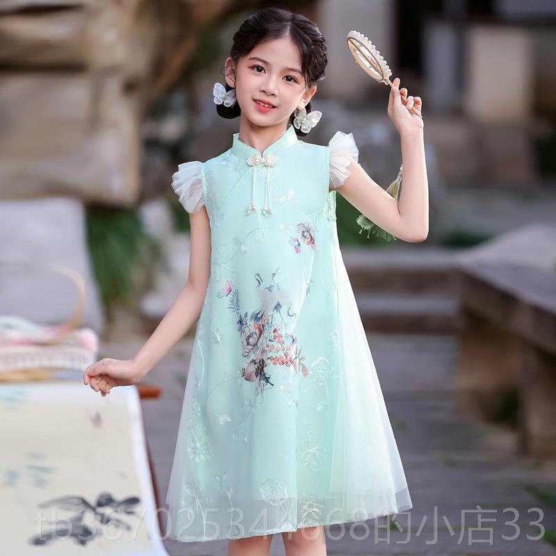 正品幼园绿色演出服六一儿童合唱主女童主公裙男童礼服持人儿表演