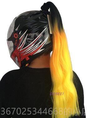 正品DOSE子EI摩托车头盔装饰辫男女机马尾电动车假车发脏辫辫滑雪