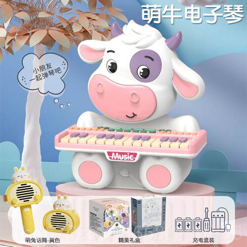 正品琴儿童初学专钢用可弹奏电子教琴宝多功能早宝益智音乐玩具男
