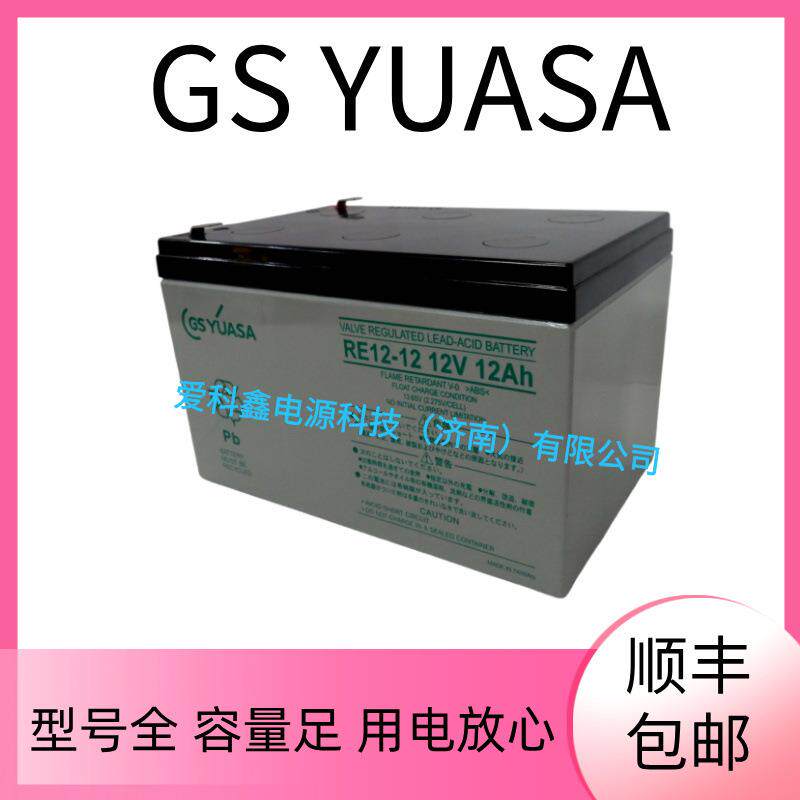 GSYUASA蓄电池 RE12-12 12V12AH UPS直流屏配电柜船舶备用电池