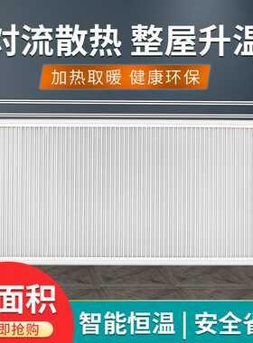 壁挂石墨烯远红外电暖气智能恒温速热家用省电取暖器碳晶取暖器