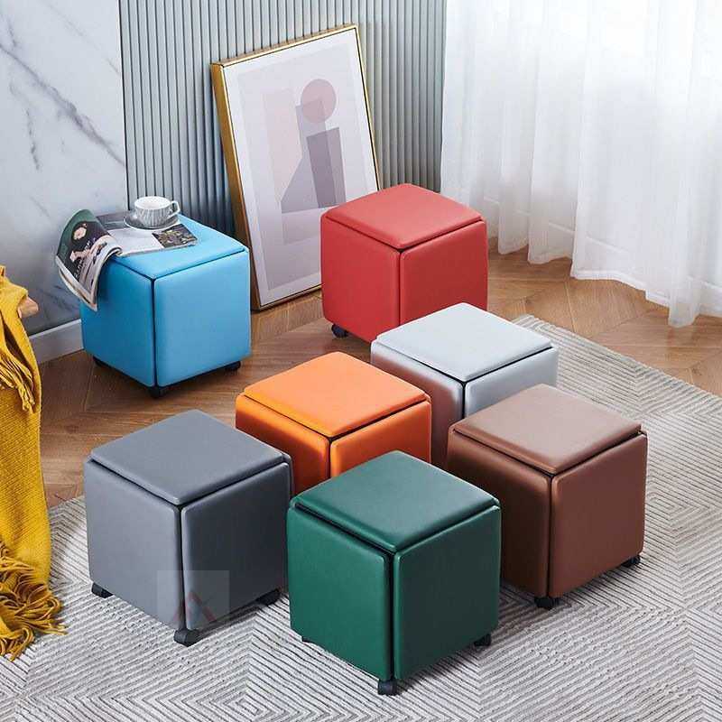 多功能组合收纳凳简约五合一魔方凳小凳子家用客厅沙发网红凳五凳,3C数码配件,摄像机配件,淘宝优惠券,粉丝福利购,淘宝优惠卷