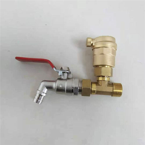 热水龙头排气阀暖气片放水排气一体化阀门DN15 20 25暖气片专用