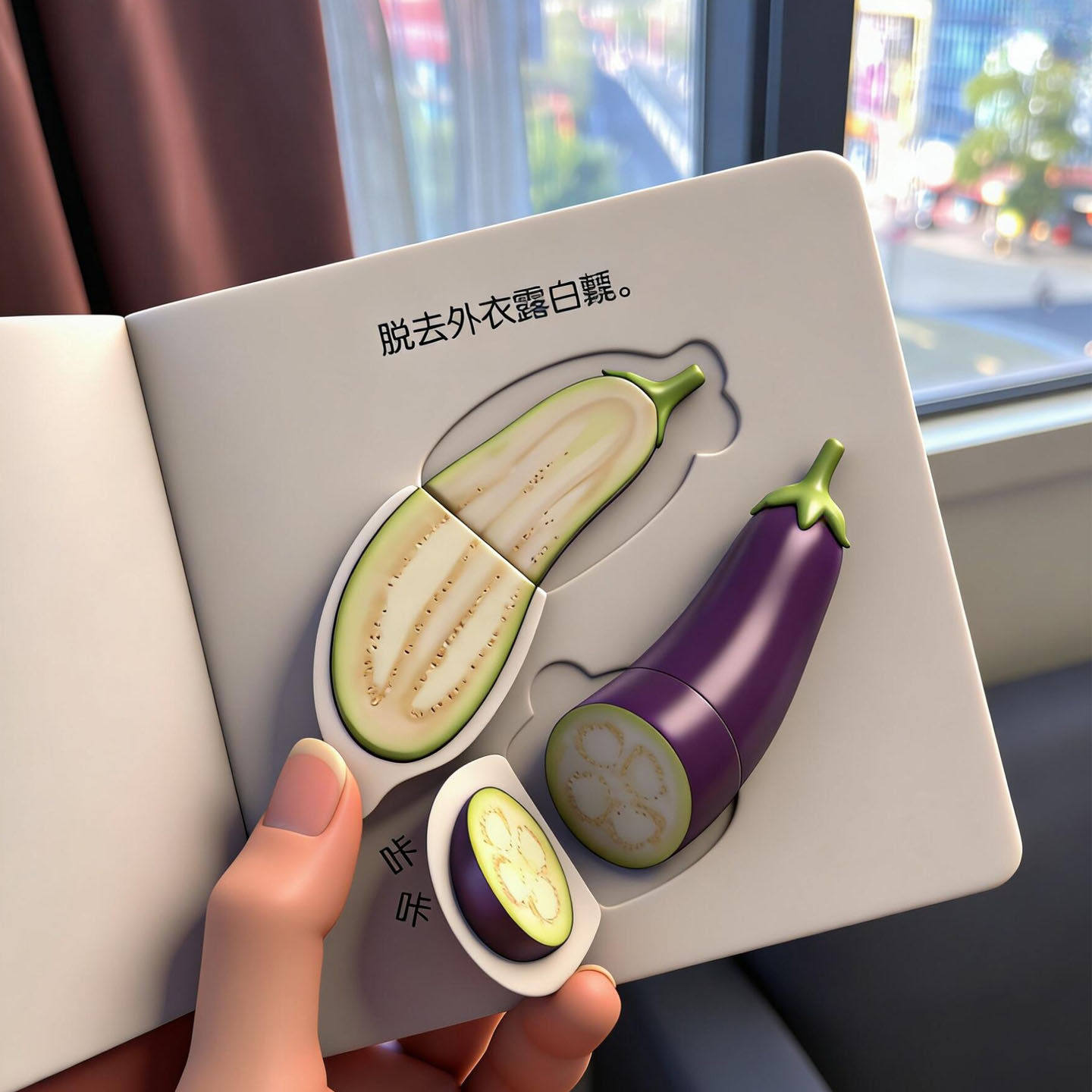 3d立体儿童翻翻书识图卡片互动认知书启蒙幼儿早教0-3岁果蔬绘本