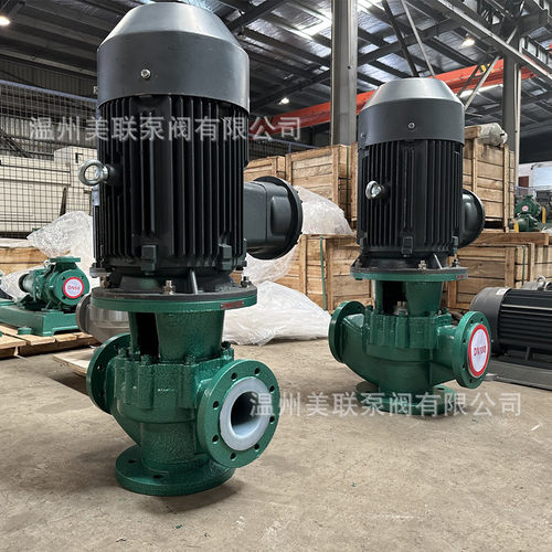 80GDF-32衬氟管道泵 立式化工管道泵 氟塑料离心泵