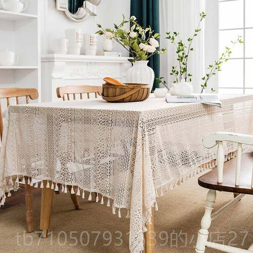 正品蔓越家 法式i风ns高级感白色丝桌布茶蕾几方垫长形餐桌甜品桌