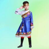 正品 舞 水袖 藏族儿童舞蹈装 儿童儿童服节儿园数民族三三节表演服装