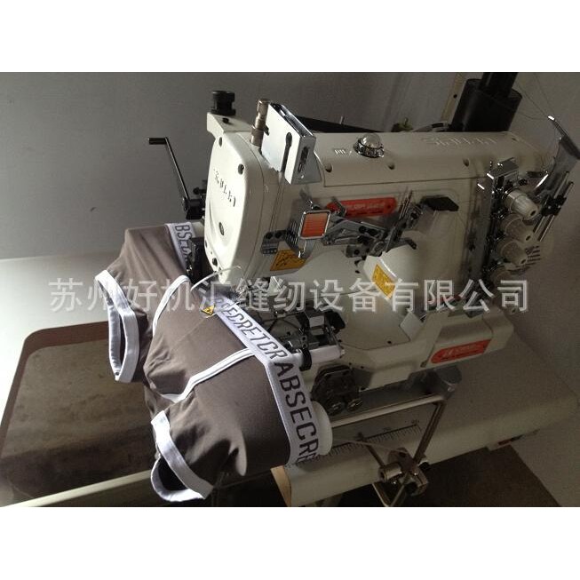 银箭缝纫机 银箭C858K带右切刀自动剪线绷缝机 裤头车缝松紧带