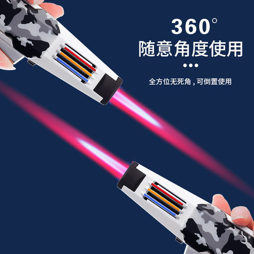 ZB198A红色火焰喷枪焊枪打火机36