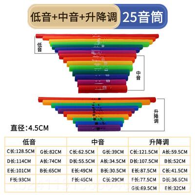 高档幼儿园音音奥尔夫击乐器高中低音响管 音乐儿童筒教具8音八响