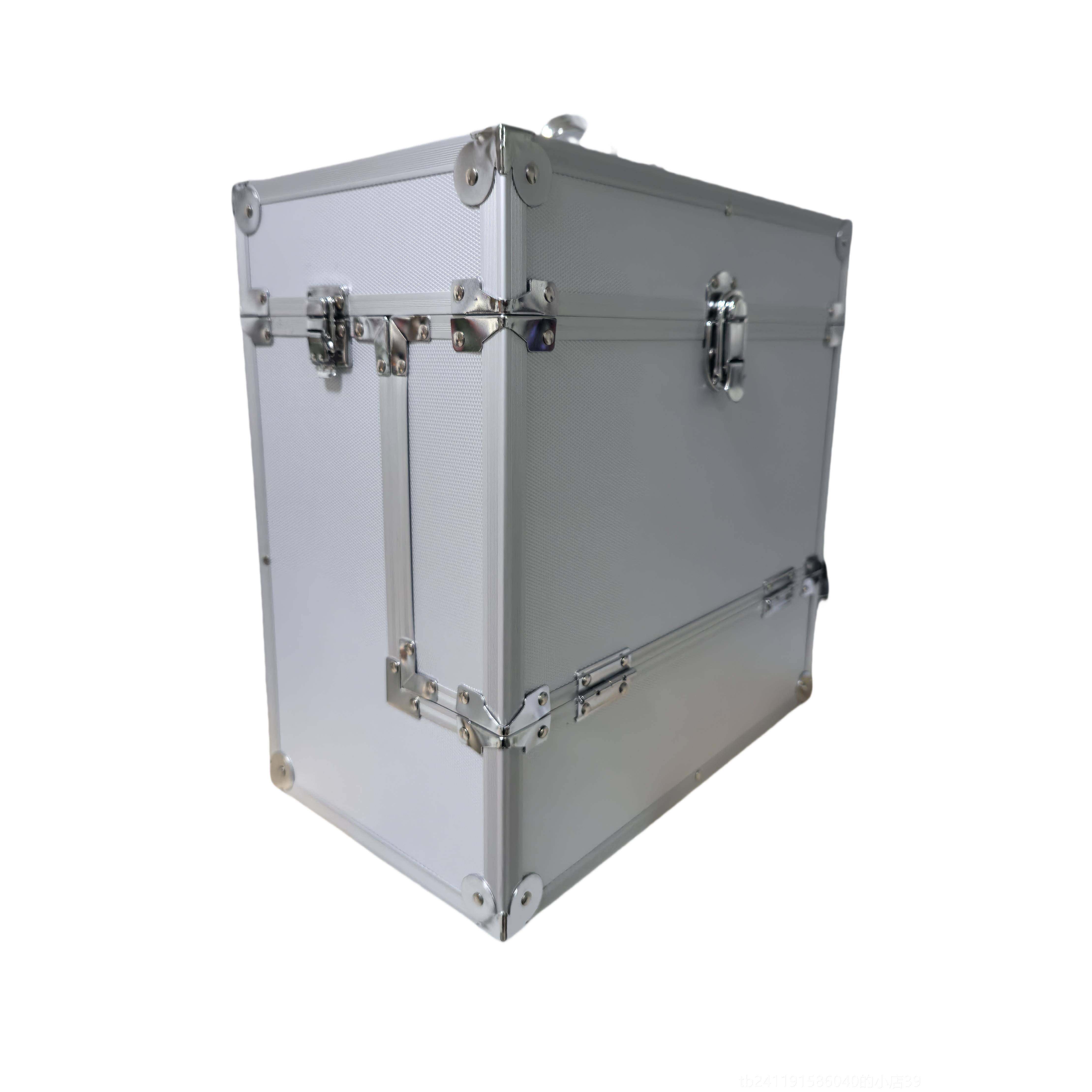 高档技黑胶收箱唱收纳盒收藏箱CD专辑盒子影碟防纳潮储片物箱师化