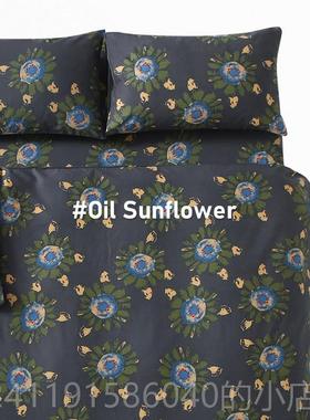 高档ASLE GARDEC恒温磨毛全棉N新疆棉床单/床笠四件套 油彩向T日