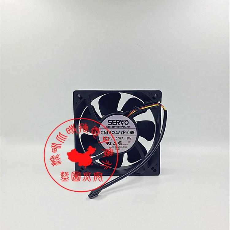 原装伺服SERVO 12038 CNDC24Z7P-069 24V 0.37A 9W 3线散热风扇