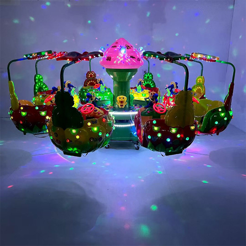 广场旋转木马游乐设备户外大型电动钓鱼机夜市摆摊射水游乐场玩具