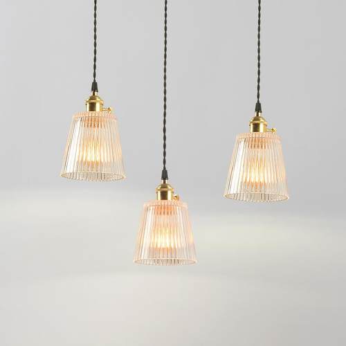 北欧极简个性餐厅吧台阳台酒吧咖啡厅单头吊灯黄铜玻璃吊灯