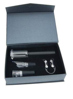 红酒气压开瓶器 倒酒器真空酒瓶塞酒具4件套礼品套气压开瓶器套装