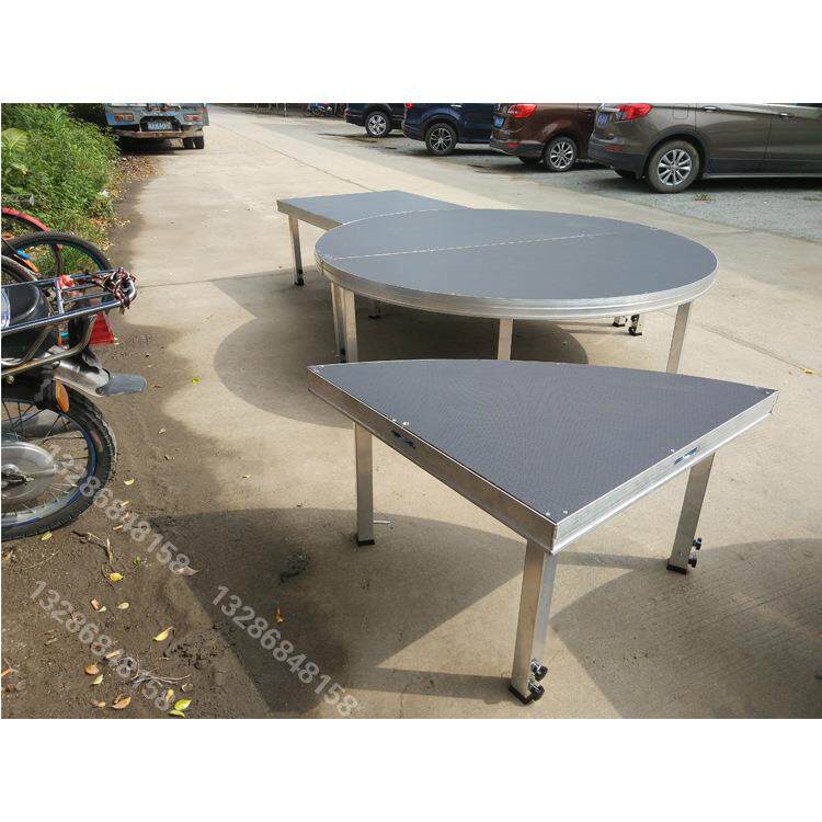 玻璃舞台婚庆地台活动发光大舞台 折叠活动舞台酒店移动折叠舞台