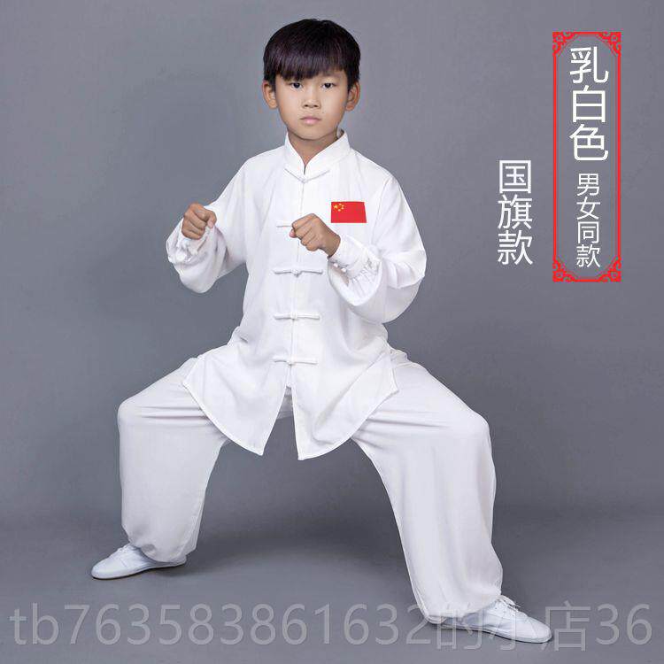 高档学生动会表演服青花瓷中式青年太极练拳武服术服男女童装习运