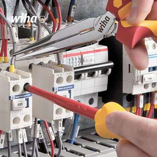 wiha威汉Softfinish??电工绝缘一字螺丝起子320N铬钼钒钢一