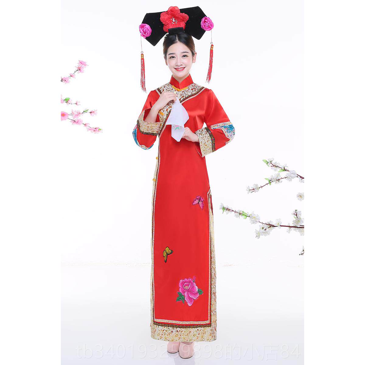 新款清朝满古装女还珠大格格装成人宫女甄嬛传旗袍码服宫廷族演出