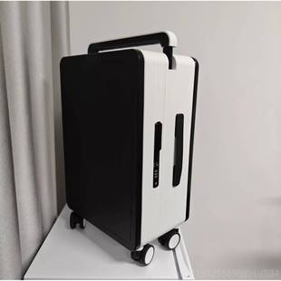 新款置寸宽拉杆行李箱女中登机箱22量大容皮箱男26寸新款20小型旅