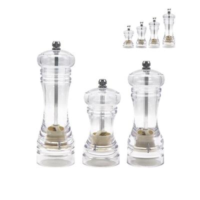 亚克力研磨器透明胡椒磨手动胡椒研磨器陶瓷芯多用调味瓶厨房工具