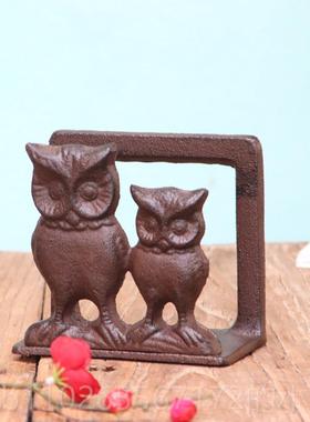 新款铸创纸意酒吧餐厅留言夹动物巾夹名片夹便签座支摆立式铁架托