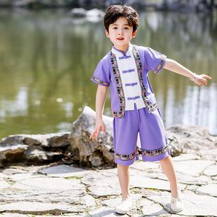 新款族国儿童夏款数民族服装男女童云南旅游泰风泼水少节舞蹈傣演