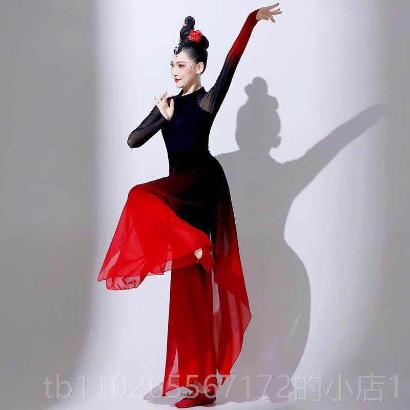 新款古典舞演服女飘逸练出功服套装秧歌服溯跃抬龙艺扇子舞王蹈考