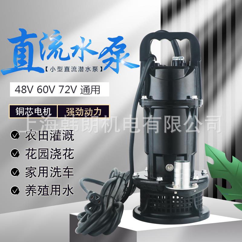 小型直流潜水泵48V60V72V轻便小巧电动水泵农用灌溉浇地直流水泵