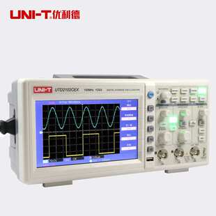 数字示波器双通道100M带宽7寸彩屏数字示波器UTD2102CEX