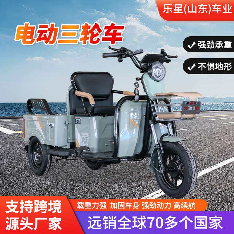 小车斗电动三轮车载人舒适不颠簸超大功率强爬坡不溜车电动三轮车
