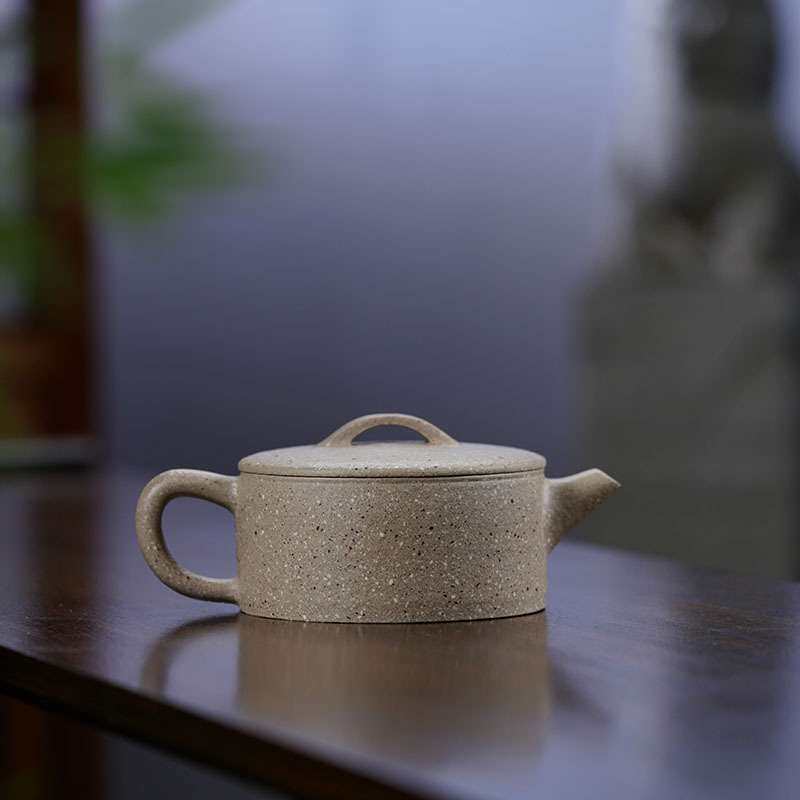 热销全手工汉瓦紫砂壶无添加原矿粗砂段泥茶壶一件代发宜兴茶具厂