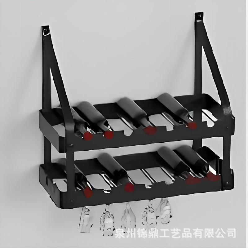简约现代壁挂酒柜酒架墙上展示架个性餐厅壁挂式家用红酒架啤酒架