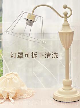 高档欧式少女心in公主女北孩美乡村儿童简约欧风格台s灯卧式室床