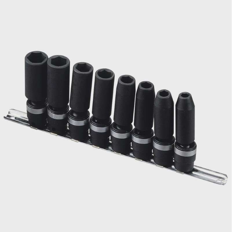 Genius天赋工具3/8"10mm8件套英制万向气动加长套筒组TG-308SD