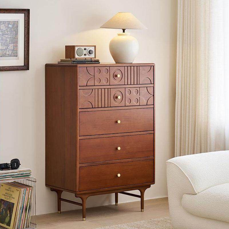 马德里五斗柜中古复古风实木客厅靠墙储物柜卧室置物收纳柜#,模玩/动漫/周边/娃圈三坑/桌游,模型制作工具/辅料耗材,淘宝优惠券,粉丝福利购,淘宝优惠卷