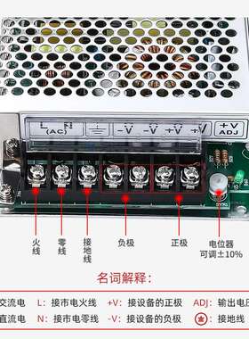 S-145-24开关电源24V6A直流12V12A监控变压器36V48V工控3A4A