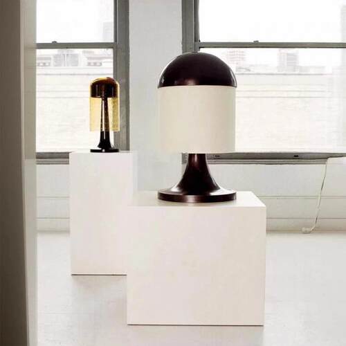 中世纪复古云石灯罩后现代沙发旁展厅立灯客厅台灯