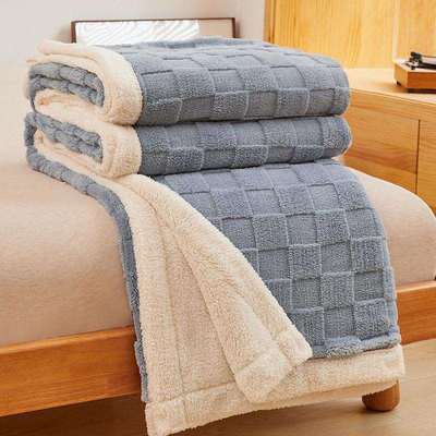 珊瑚绒塔芙绒被套秋冬季加绒加厚单件毛毯被罩150x200双面绒毯子.