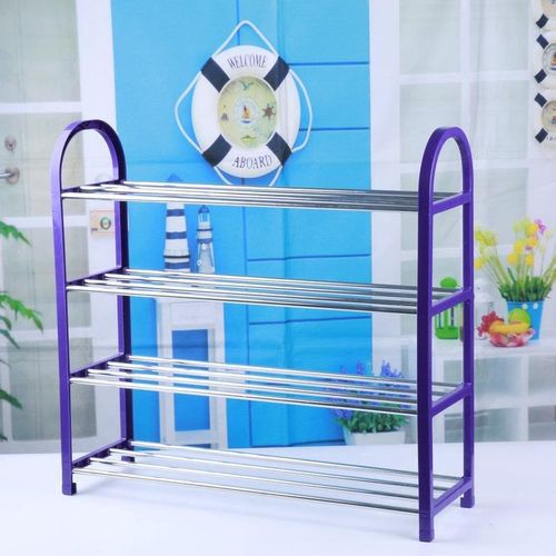 简易塑料鞋架 组装客厅创意铁艺鞋架 门后收纳鞋柜多层家具