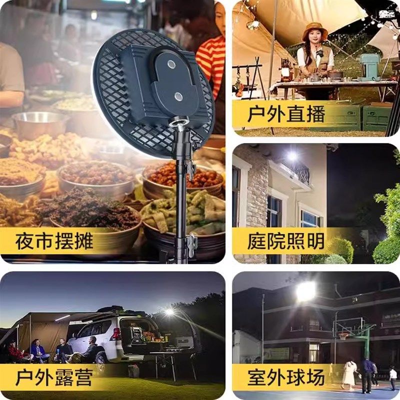 超亮LED充电灯泡夜市摆摊灯停电备用应急灯强光飞碟灯家用照明灯