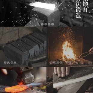 手工锻打割肉剔骨刀分割肉联厂专用锋利刮猪毛剥皮卖肉屠宰刀切肉