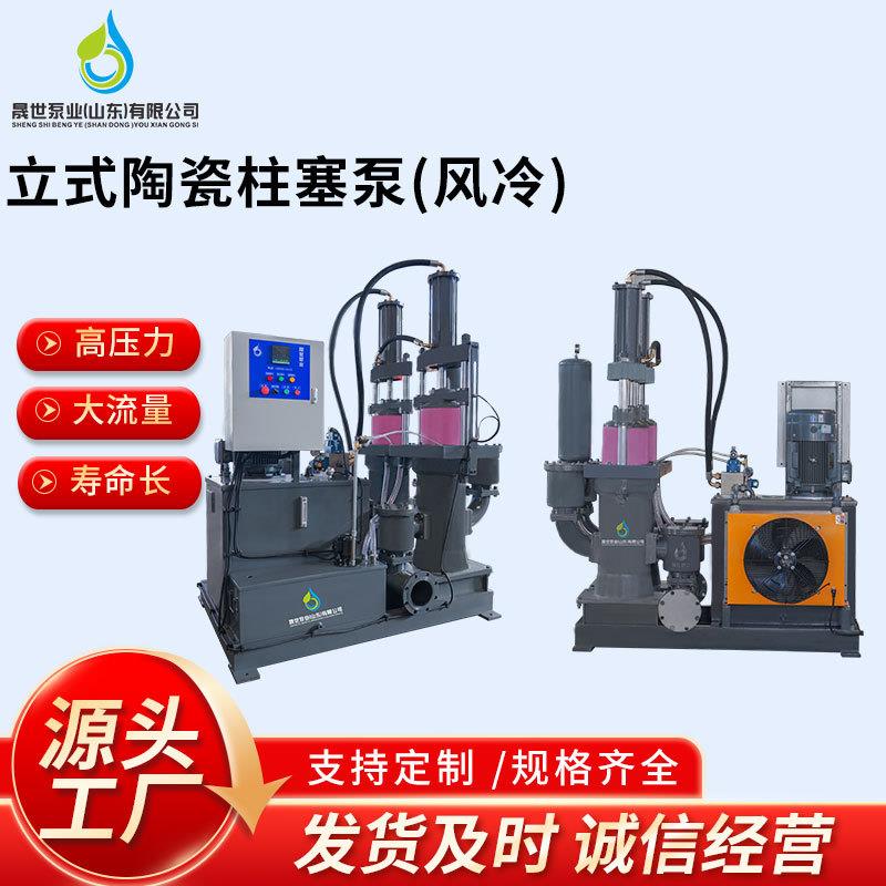 风冷立式陶瓷柱塞泵液多功能压泥浆输送泵耐磨耐腐压滤机进料泵