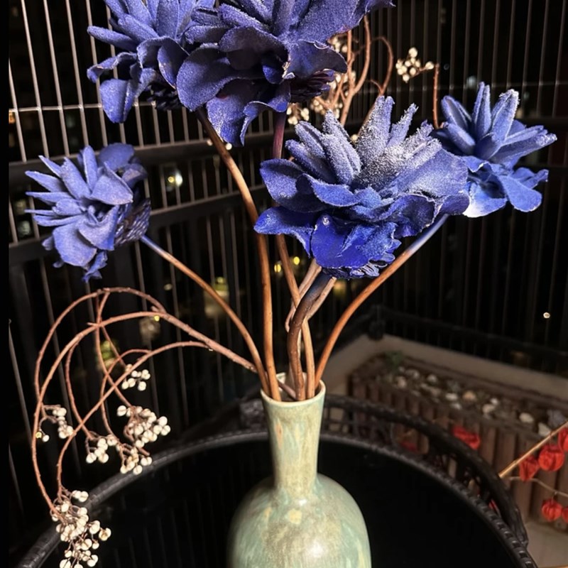【神仙】花艺师口工制作泰国进手永生花前台公办室客厅装饰花材