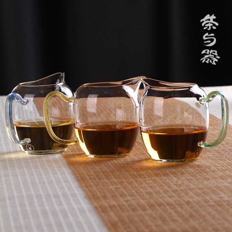 创品玻璃公道杯星空满怀匀杯高硼硅耐热茶盅公杯分茶器