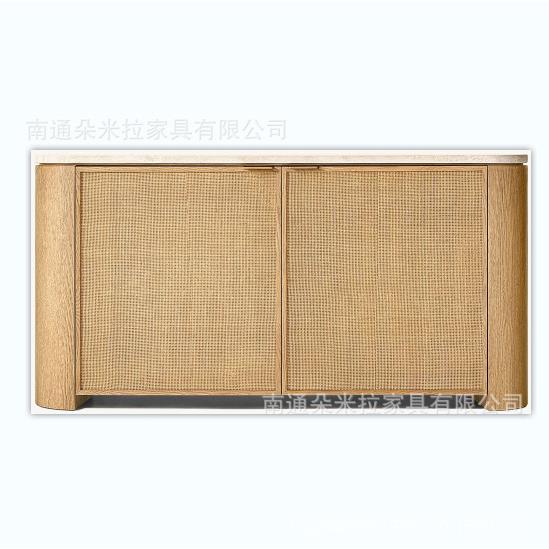 RH美式乡村别墅室内高端豪华餐边柜储物柜收纳柜桌面大理石设计