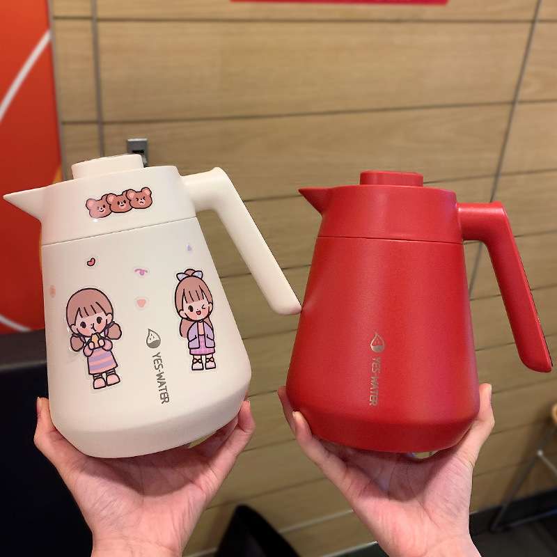 焖茶壶闷茶壶保温商用316不锈钢热水瓶学生宿舍用可爱保温壶304