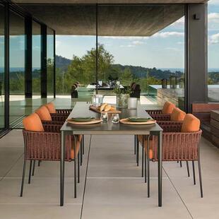 户外藤椅沙发茶几三件套组合阳光房小阳台客厅庭院藤制编花园家具