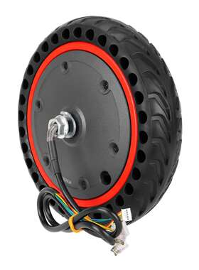 电动滑板车配件二代电机Pro滑板车电机36V350W8.5寸红色边电机
